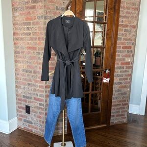 Black Drape Front Jacket